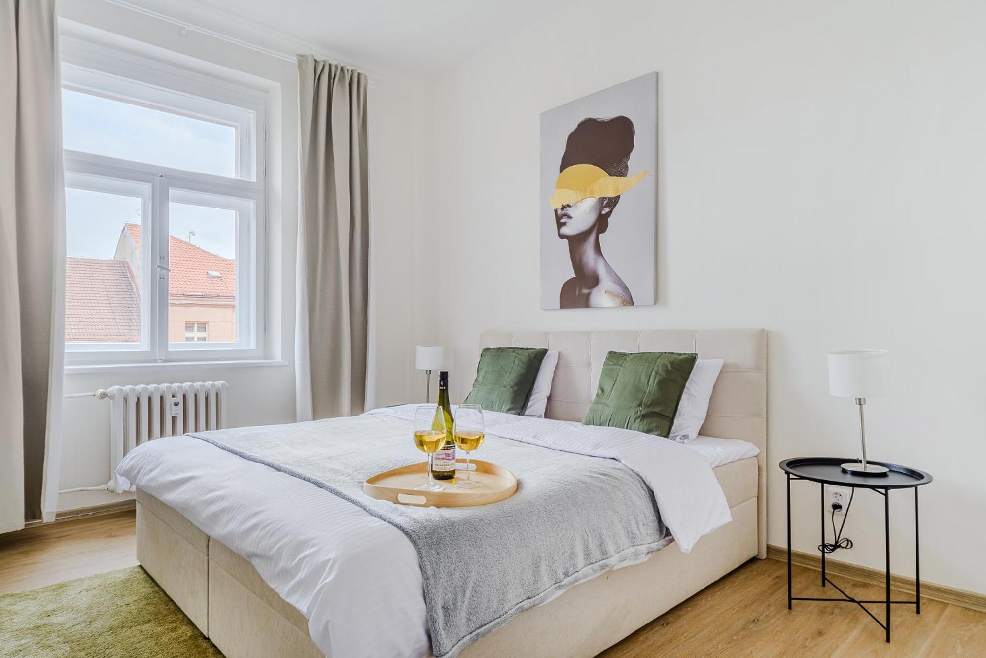 With 3 Bedroom For Family Apartment Prague